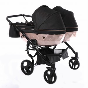 Junama Mirror  Satin 02 DUO wózek bliźniaczy