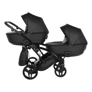 Junama Space Eco 03 Duo wózek bliźniaczy 2w1 czarny
